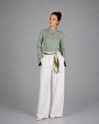 Chinese Neck Top - Mint