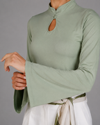 Chinese Neck Top - Mint