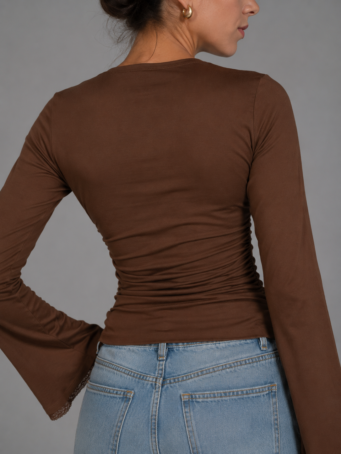 Long Sleeve Top - Brown
