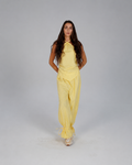 Adjustable Linen Top - Yellow