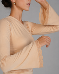 Long Sleeve Top - Beige