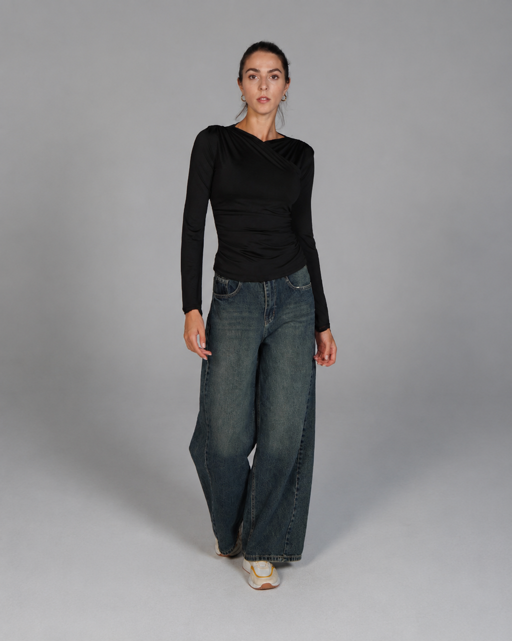 Long Sleeve Top - Black