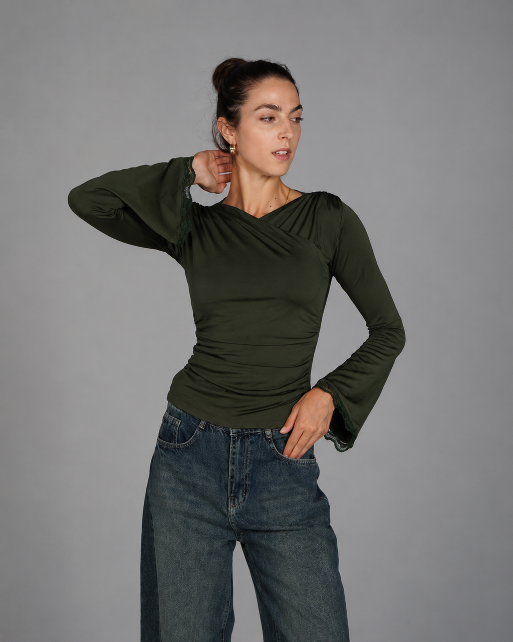 Long Sleeve Top - Olive