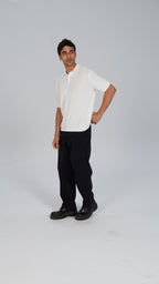 Knitted Polo - White
