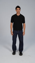 Straight Fit Denim - Navy