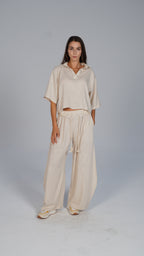 Linen Pants - Beige