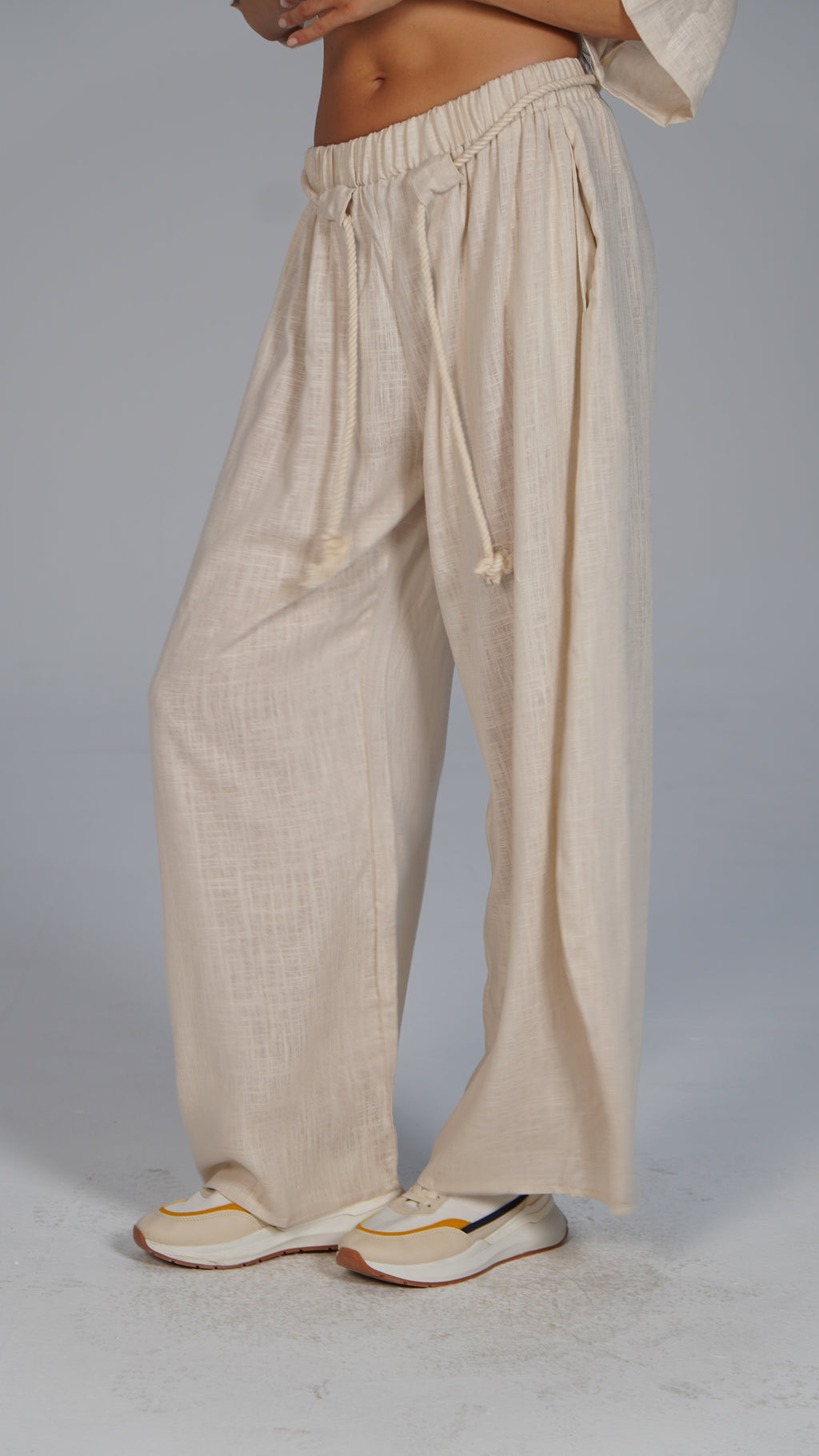 Linen Pants - Beige