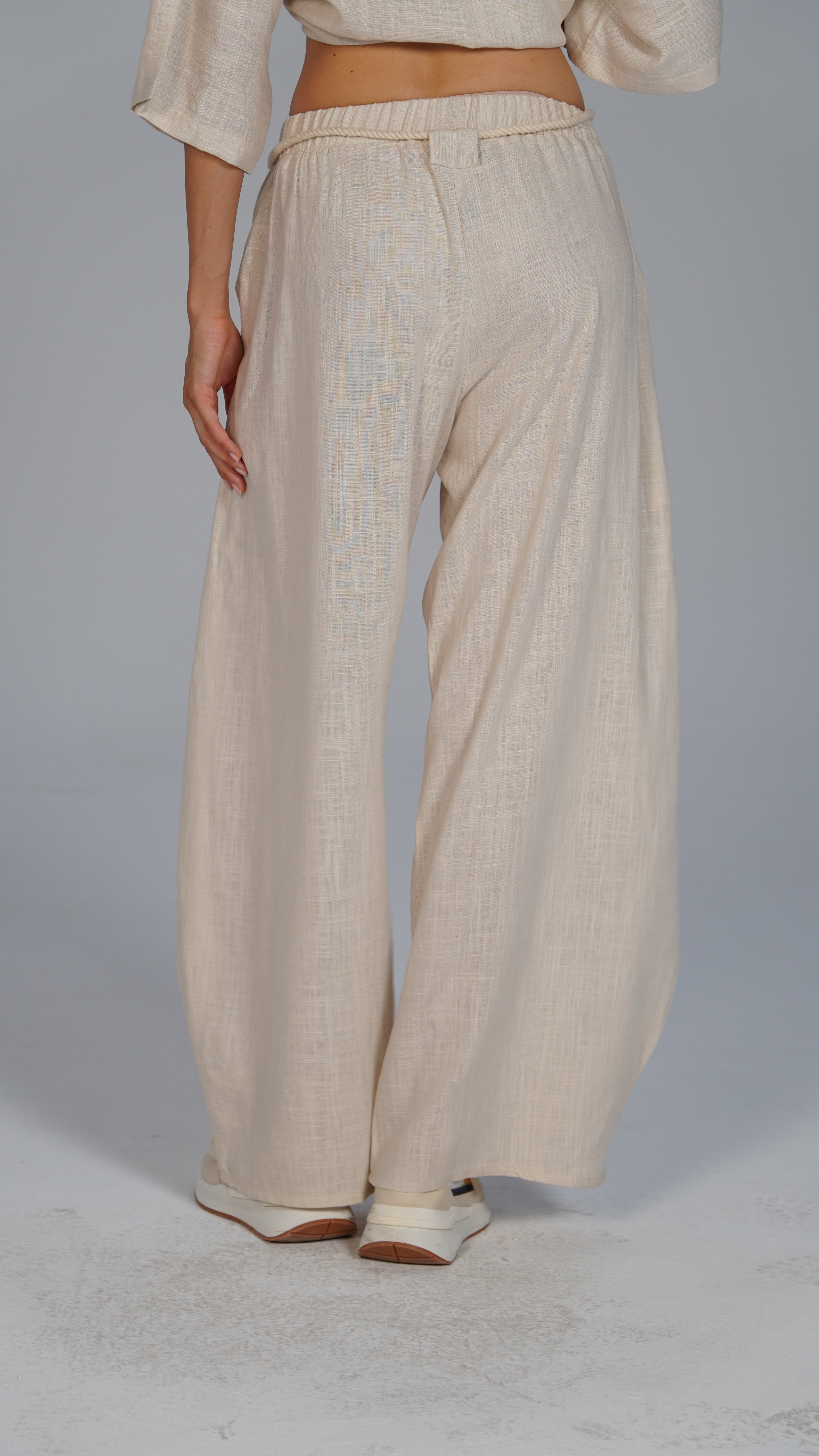 Linen Pants - Beige