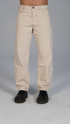 Straight Fit Denim - Beige