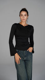 Long Sleeve Top - Black