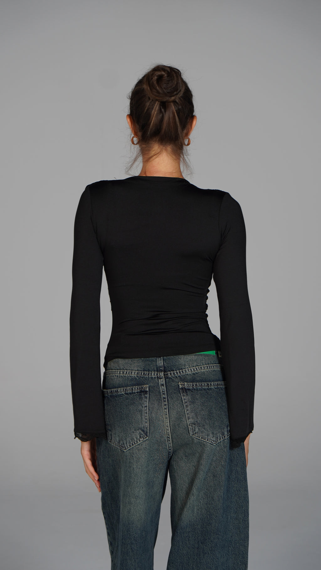 Long Sleeve Top - Black