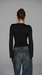 Long Sleeve Top - Black