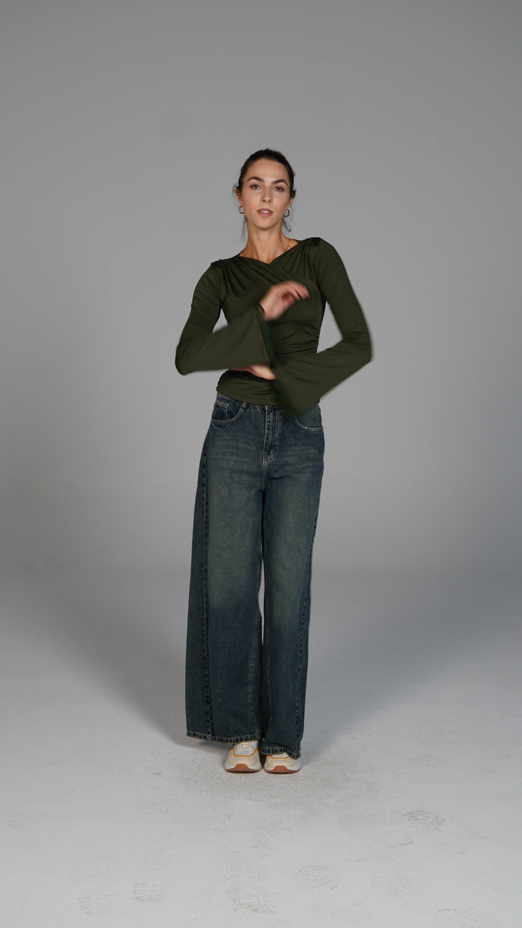 Long Sleeve Top - Olive