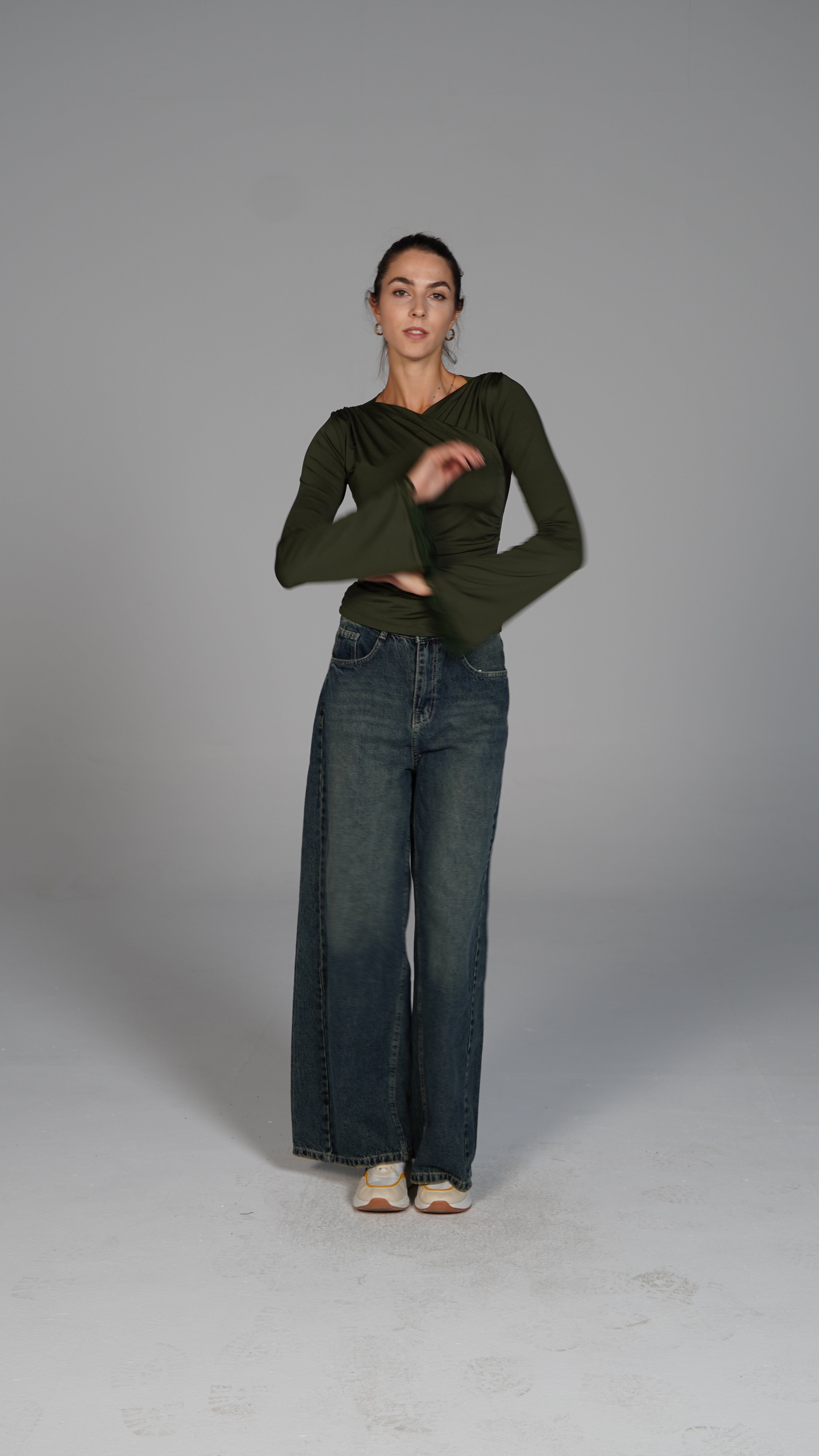 Long Sleeve Top - Olive