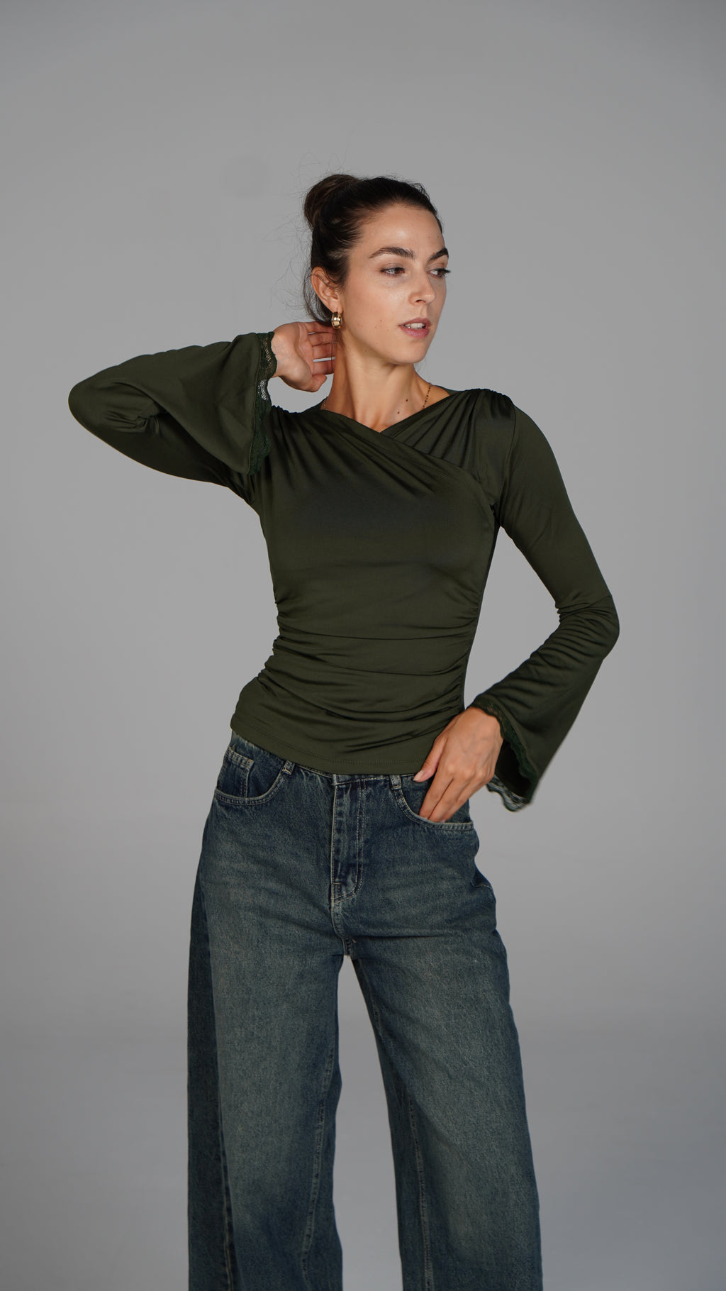 Long Sleeve Top - Olive