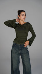 Long Sleeve Top - Olive
