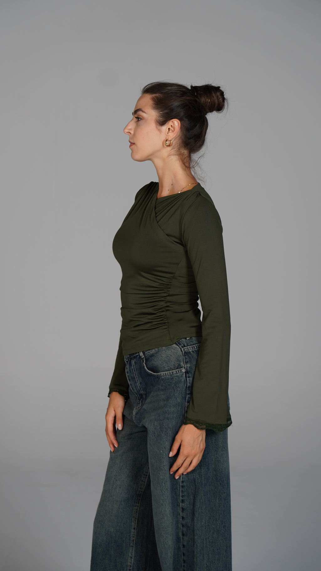 Long Sleeve Top - Olive