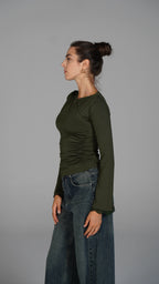 Long Sleeve Top - Olive