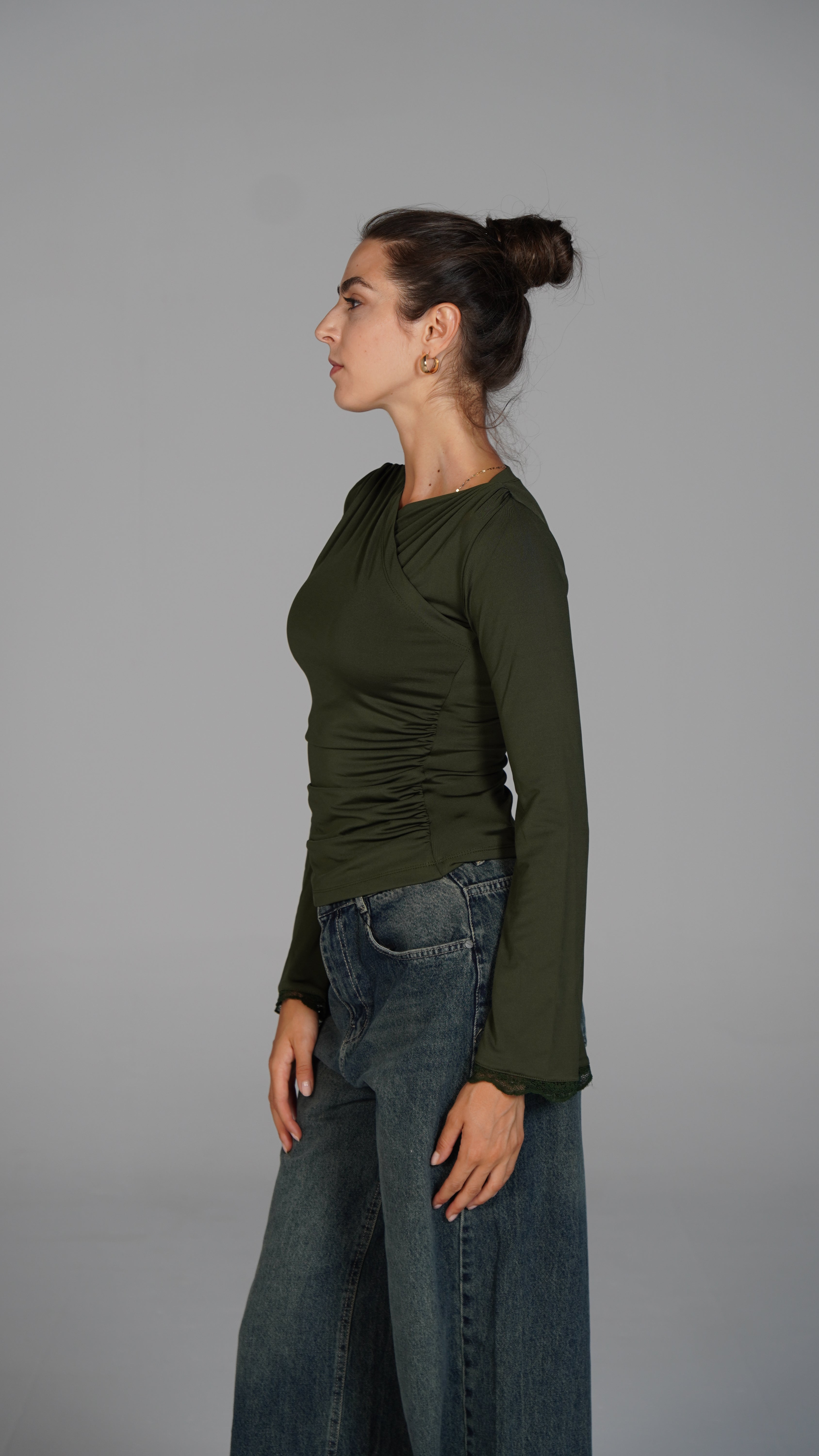 Long Sleeve Top - Olive