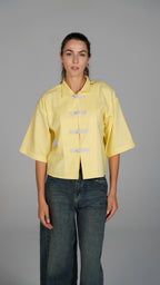 Cropped Blouse - Yellow