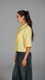 Cropped Blouse - Yellow